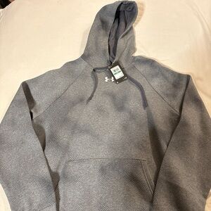 Under Armour Charcoal and Light Gray Fleece Hoodie